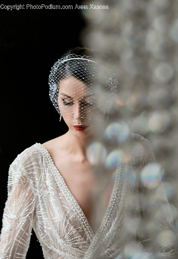 Apparel, Clothing, Veil, Person, Human