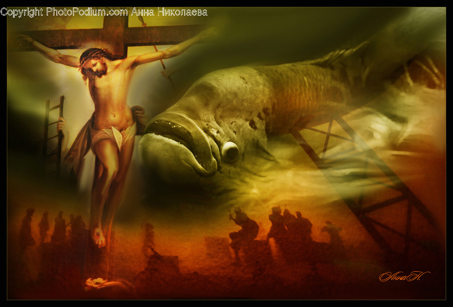 Animal, Reptile, Dinosaur, Symbol, Cross