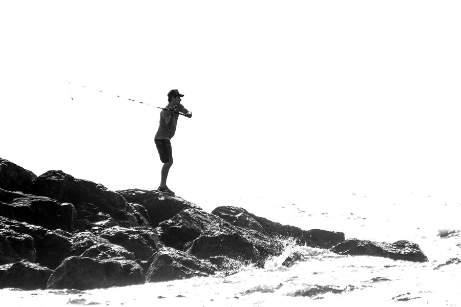Person, Human, Water, Outdoors, Fishing