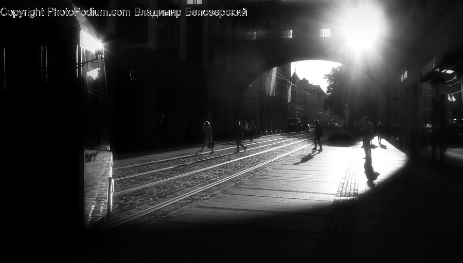 Person, Human, Path, Light, Flare