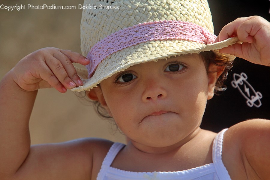 Clothing, Apparel, Hat, Sun Hat, Person