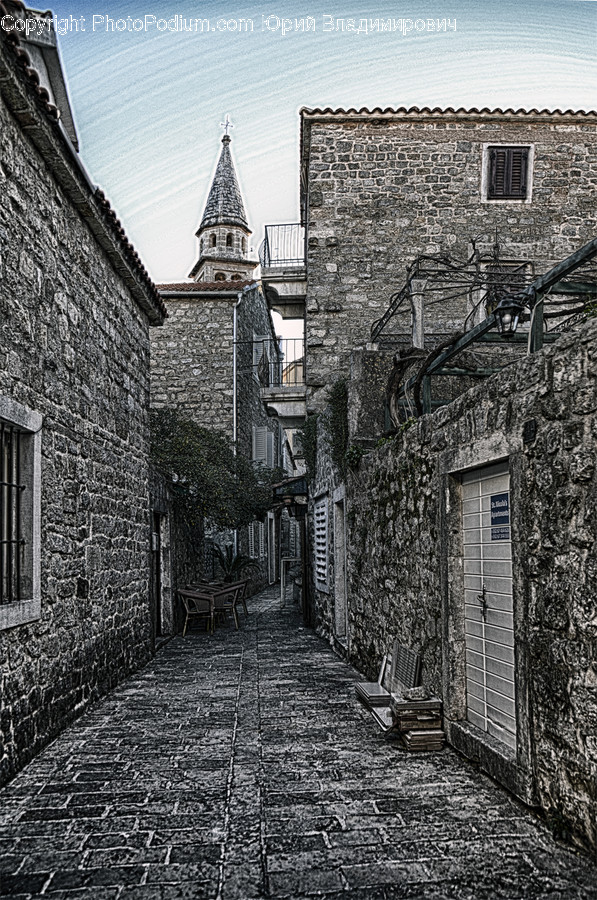 Walkway, Path, Spire, Tower, Steeple