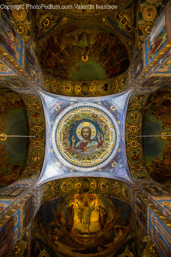 Architecture, Building, Apse, Art, Painting