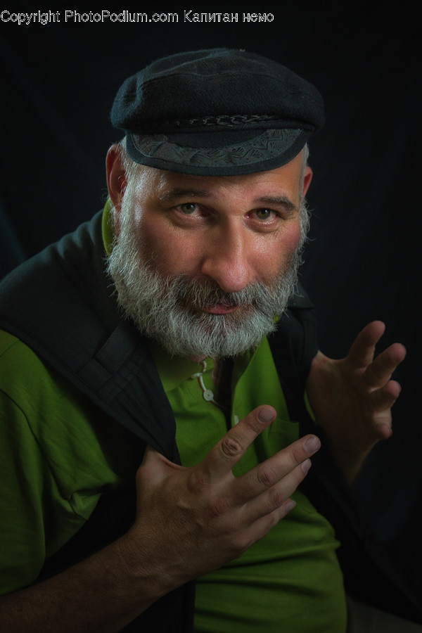 Human, Face, Person, Finger, Hat