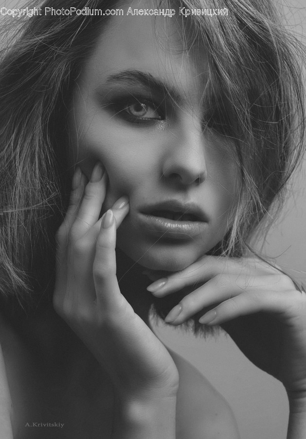 Person, Human, Face, Finger, Photo