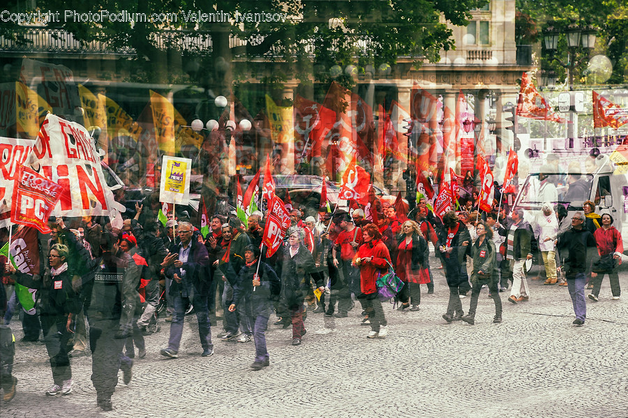 Person, Human, Festival, Crowd, Marching