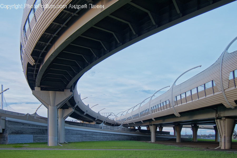 Road, Freeway, Overpass, Bridge, Building