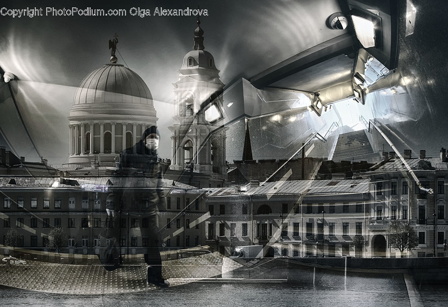 Building, Architecture, Dome, Human, Person