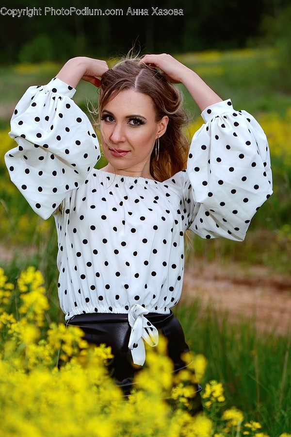 Texture, Polka Dot, Human, Person, Plant
