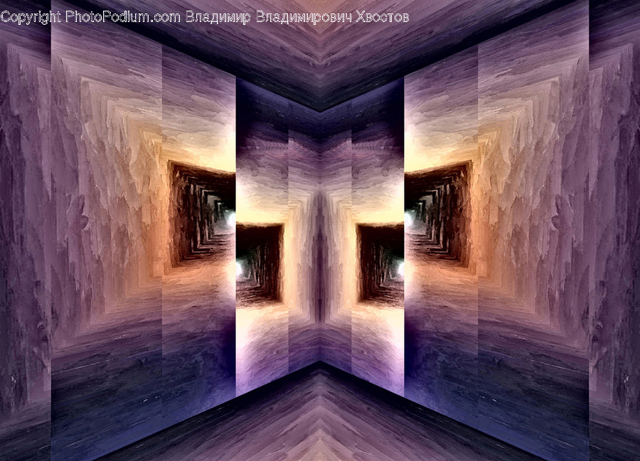 Wood, Floor, Corridor, Lighting, Purple