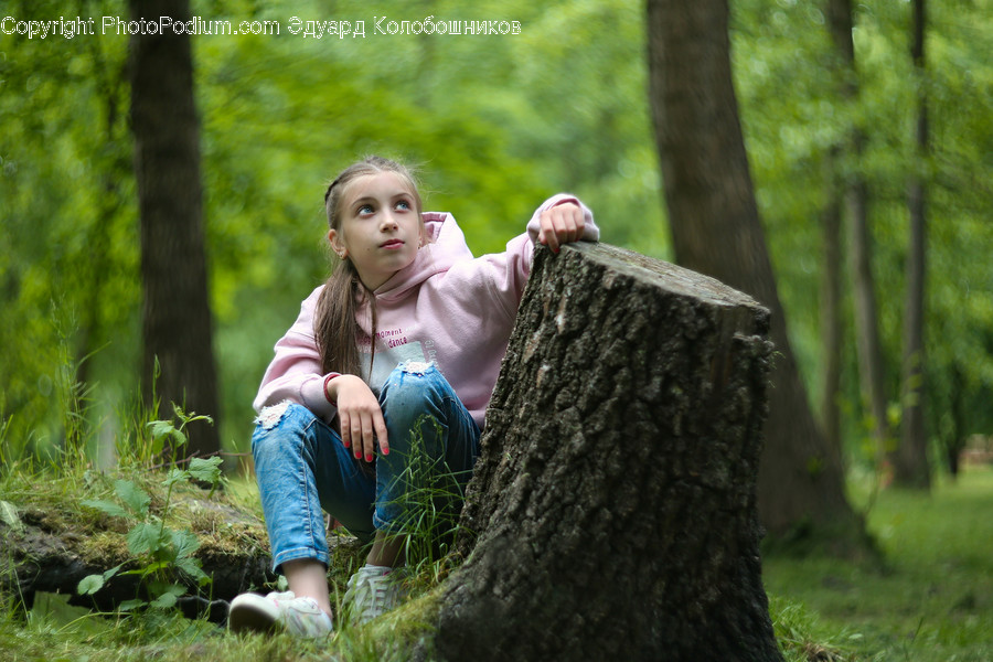 Tree Stump, Person, Human, Apparel, Clothing