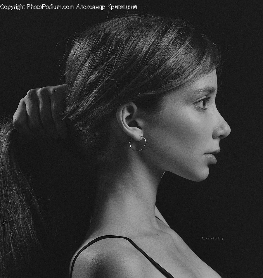 Hair, Person, Human, Neck, Ponytail