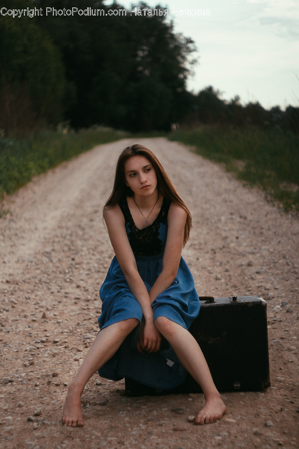 Clothing, Apparel, Road, Dirt Road, Gravel