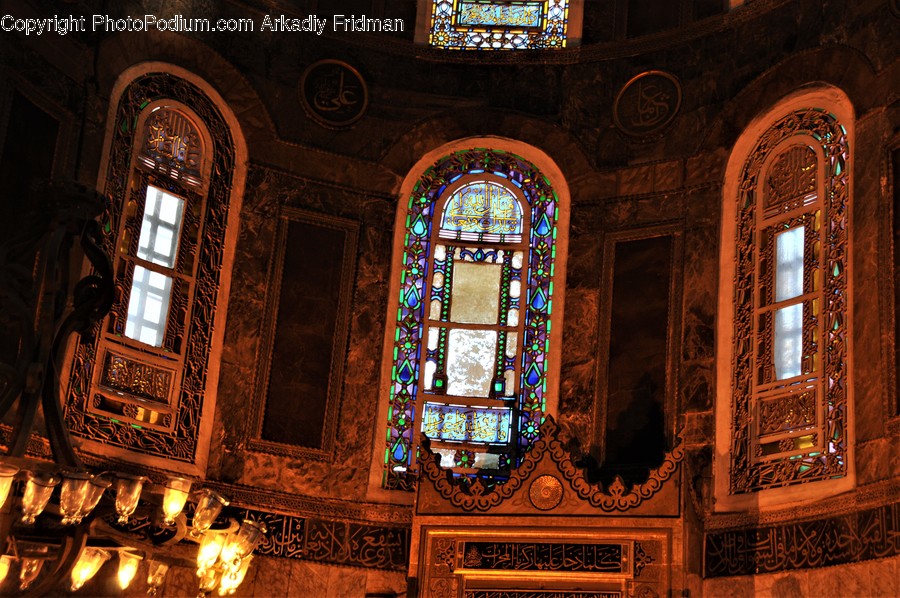 Architecture, Building, Art, Stained Glass, Apse