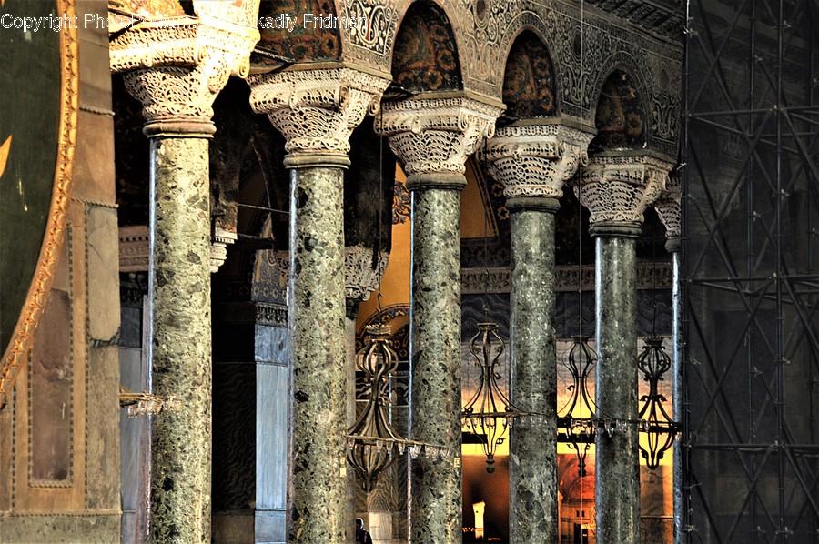 Architecture, Building, Pillar, Column, Arched