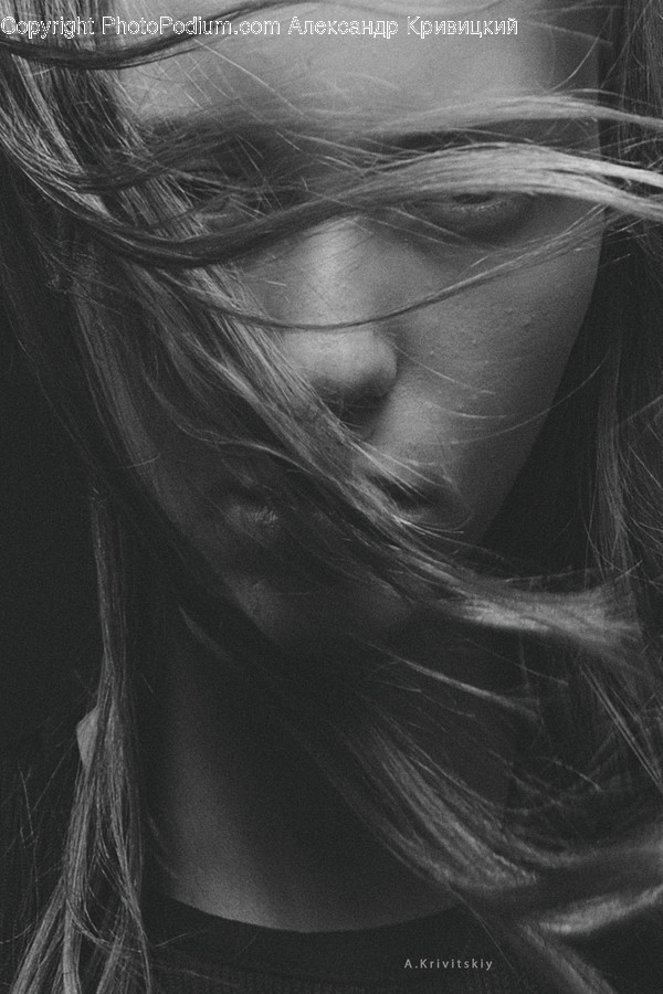 Face, Person, Human, Female, Hair