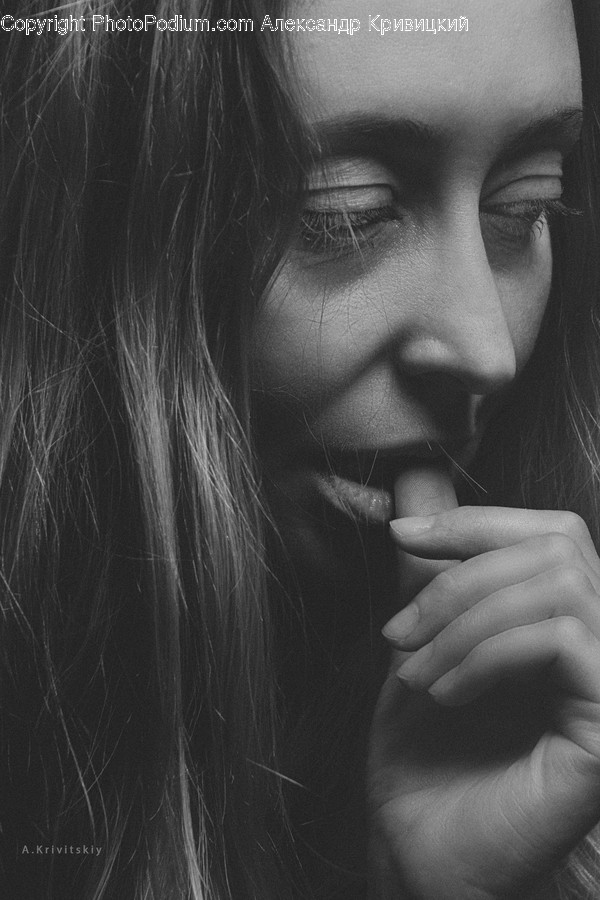Face, Person, Human, Finger, Portrait