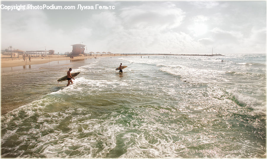 Beach, Coast, Outdoors, Sea, Water, Sea Waves, Leisure Activities