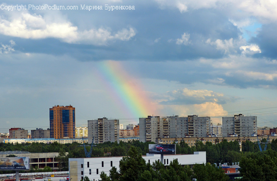 Nature, Outdoors, Sky, Rainbow, Weather