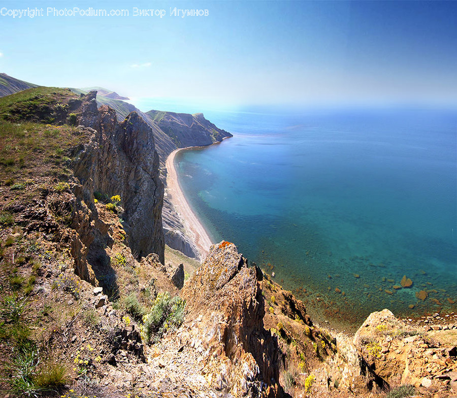 Promontory, Nature, Outdoors, Cliff, Water