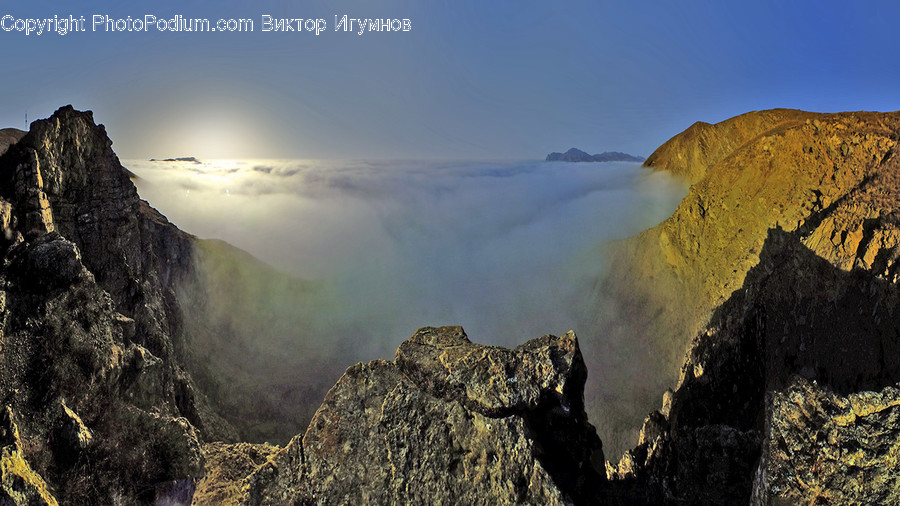 Nature, Outdoors, Cliff, Mountain, Flare