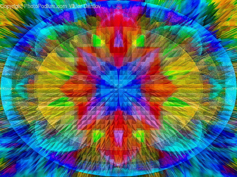 Ornament, Pattern, Fractal, Rug, Painting