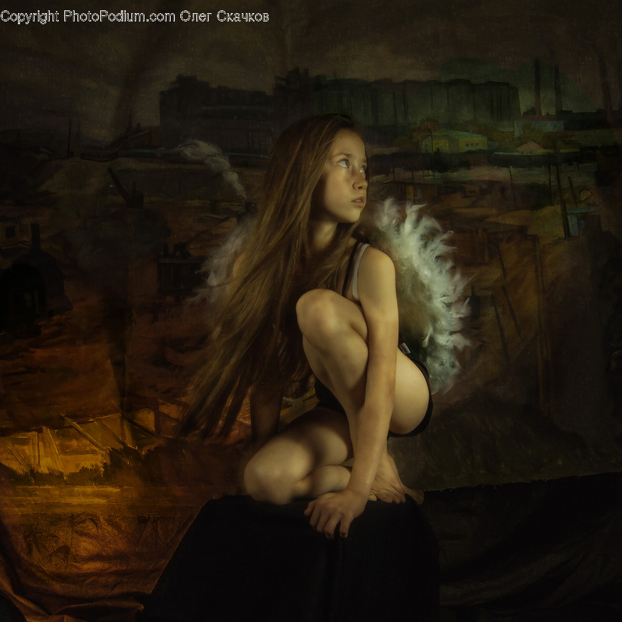 Painting, Art, Person, Human, Flare