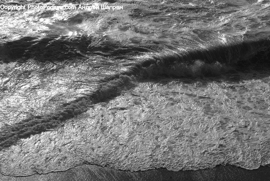 Outdoors, Sea, Sea Waves, Water, Rock, Mountain, Field