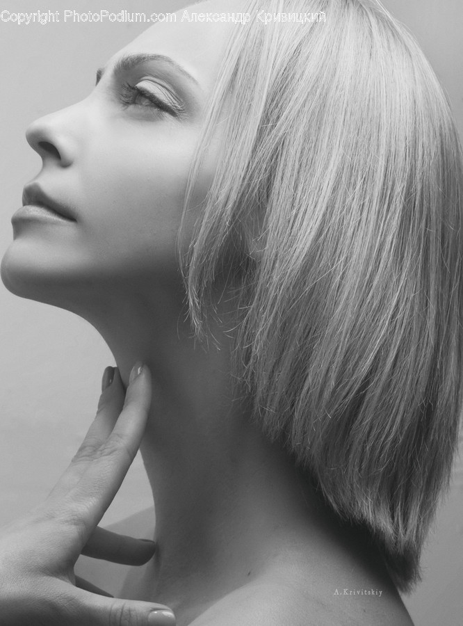 Human, Person, Face, Female, Finger
