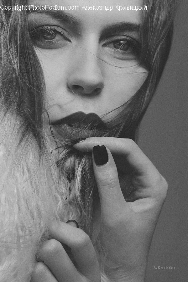 Person, Human, Face, Finger, Beard