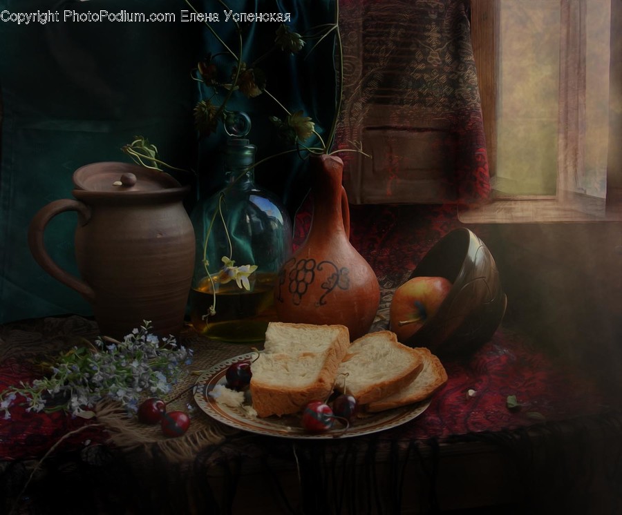 Plant, Produce, Food, Bread, Pottery