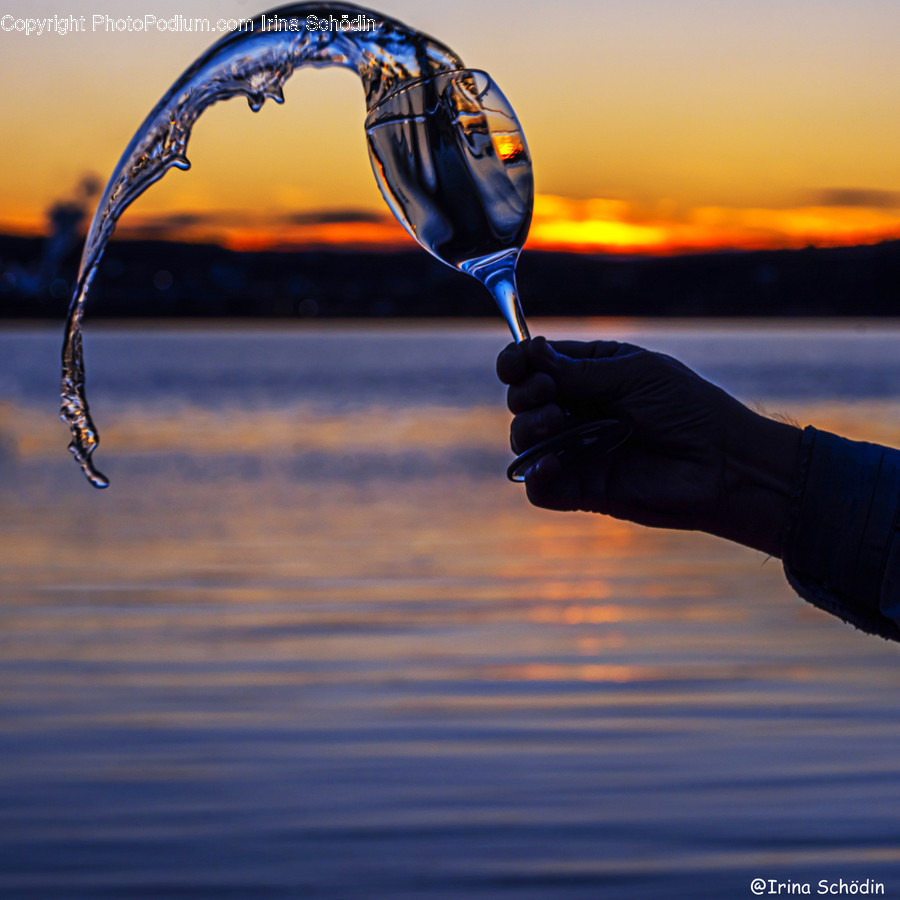 Human, Person, Finger, Bow, Goblet