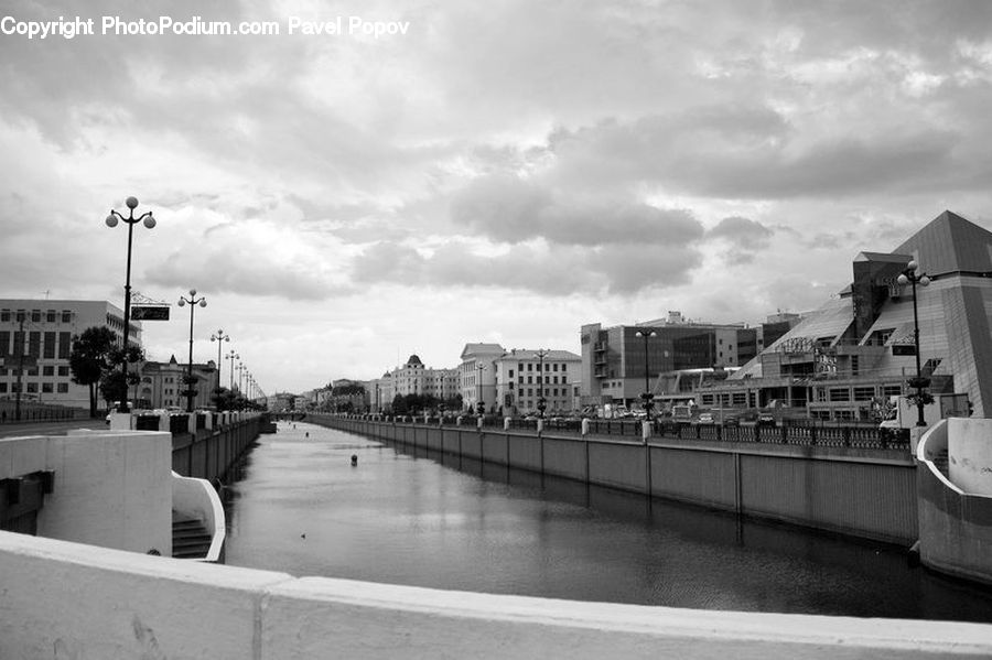Canal, Outdoors, River, Water, City, Downtown, Urban