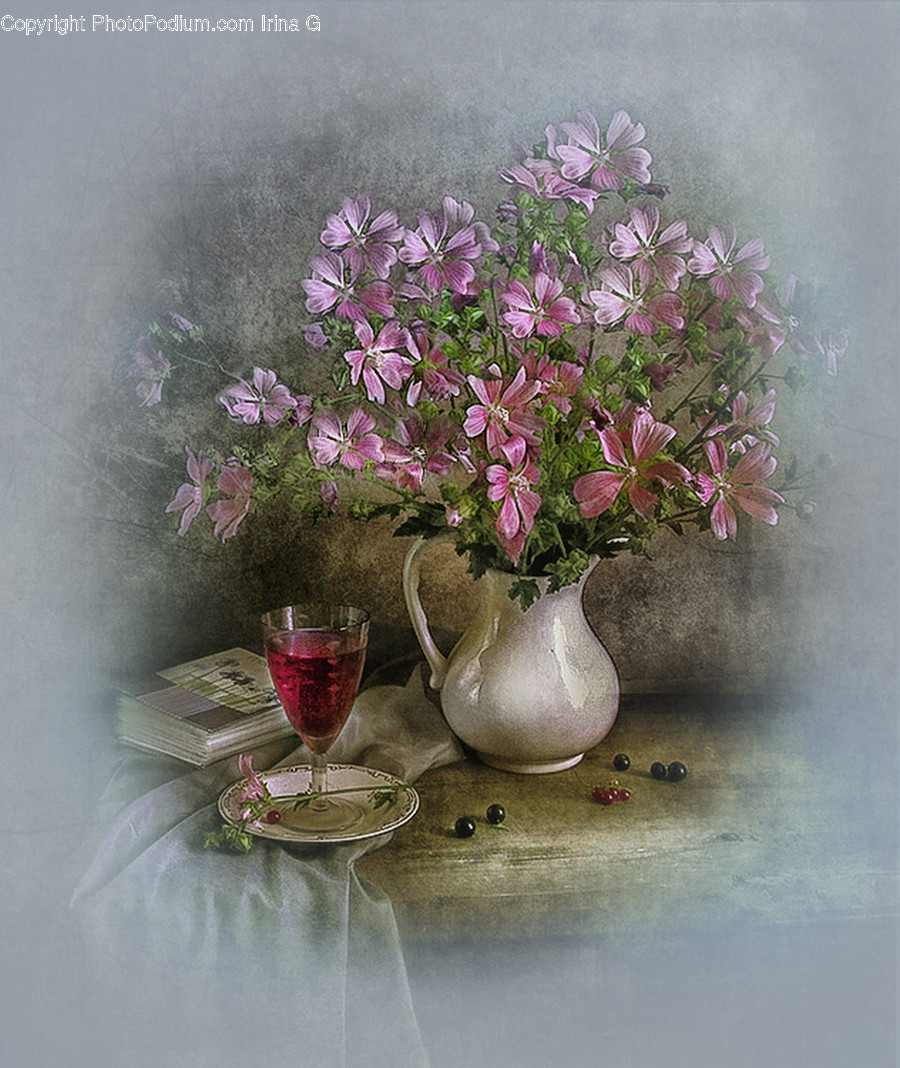 Glass, Goblet, Plant, Blossom, Flower