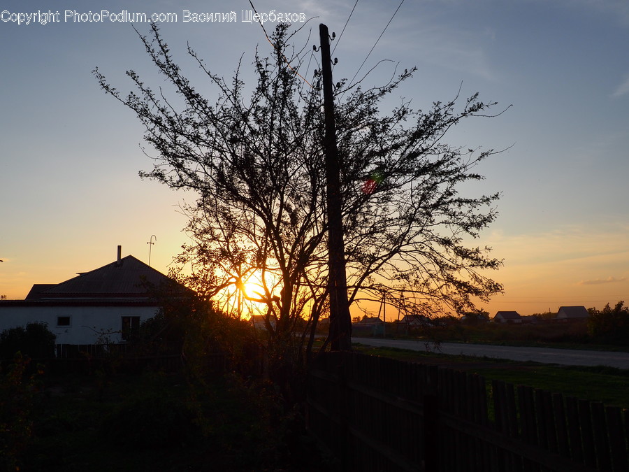 Nature, Outdoors, Dusk, Sky, Red Sky