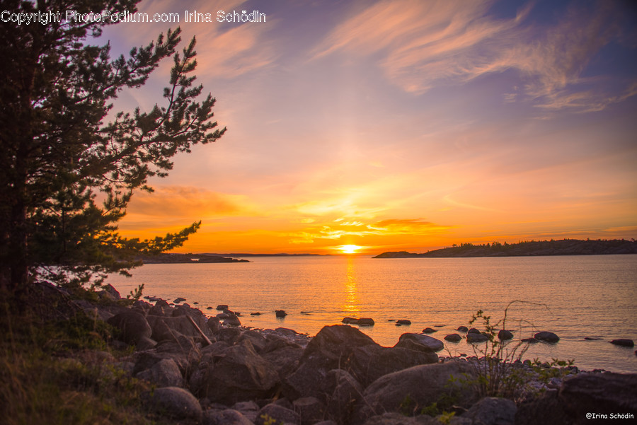 Nature, Outdoors, Red Sky, Sunset, Dusk