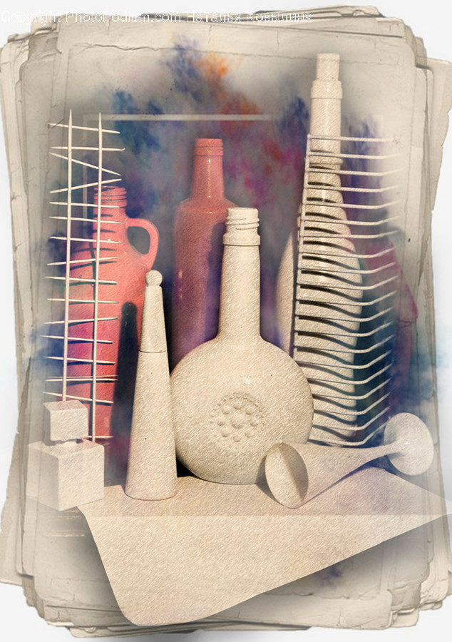 Pottery, Jar, Vase, Bottle, Shelf