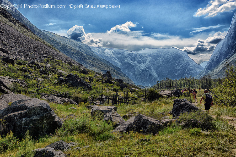Mountain, Outdoors, Nature, Mountain Range, Human