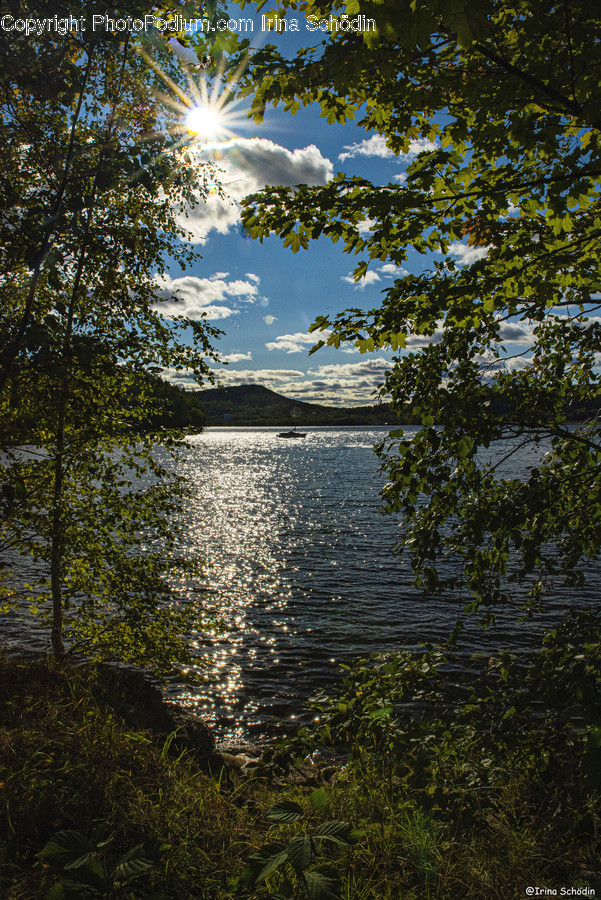Nature, Outdoors, Water, Lake, Flare