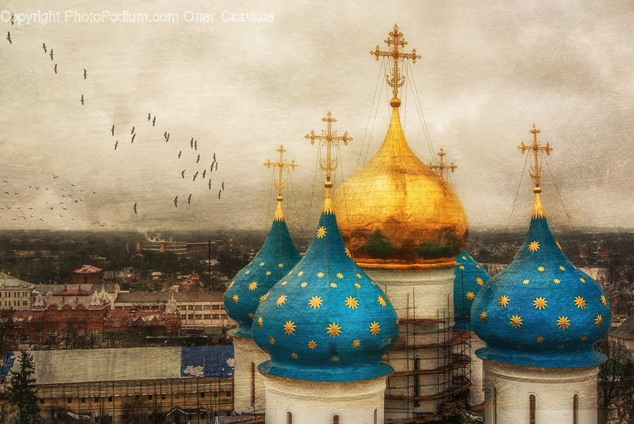 Architecture, Dome, Building, Mosque, Animal