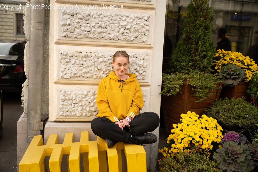 Apparel, Clothing, Human, Person, Vegetation