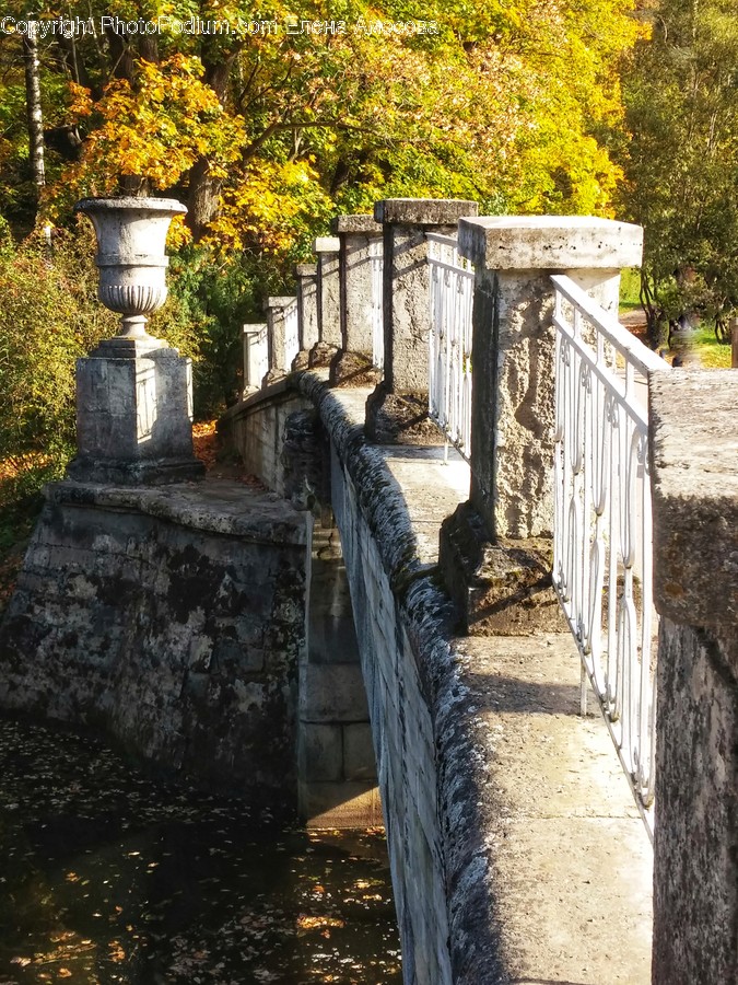 Banister, Handrail, Railing, Flagstone, Slate