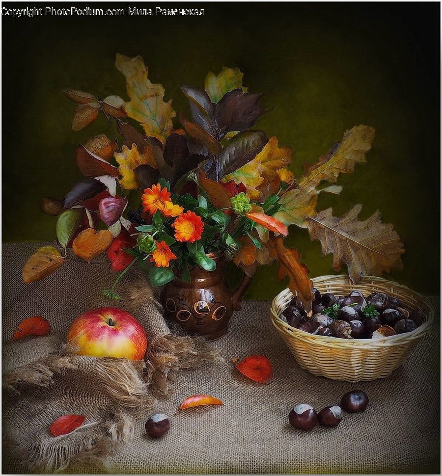 Plant, Painting, Art, Fruit, Food