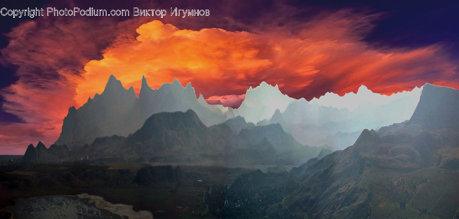 Nature, Outdoors, Mountain, Mountain Range, Weather
