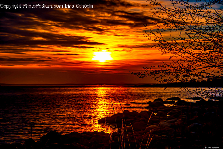 Nature, Outdoors, Red Sky, Dawn, Dusk