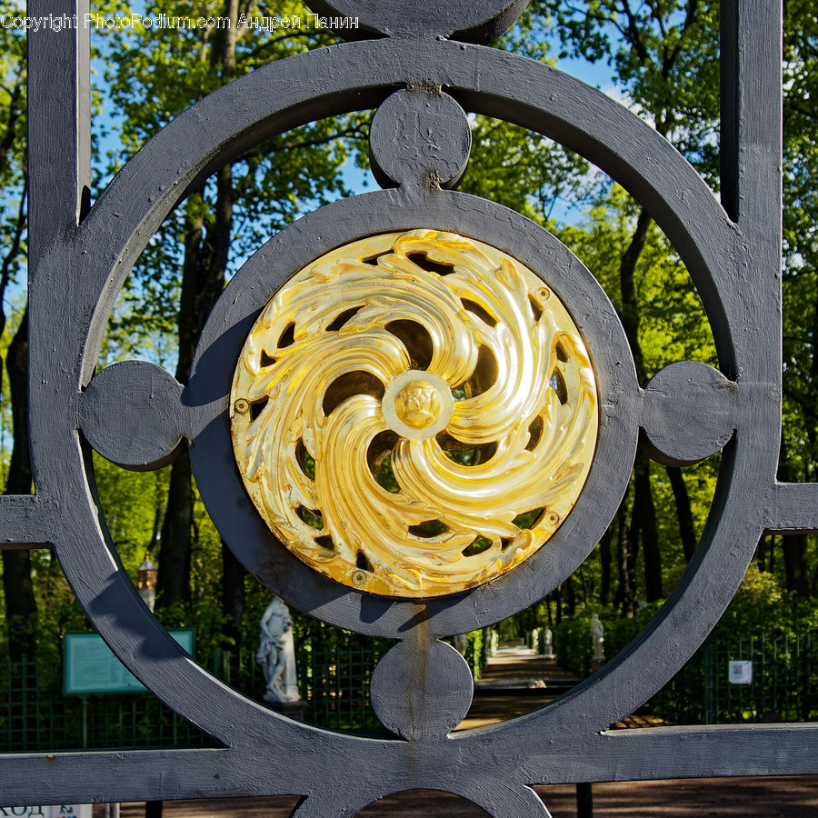 Railing, Gate, Spiral, Coil, Sphere