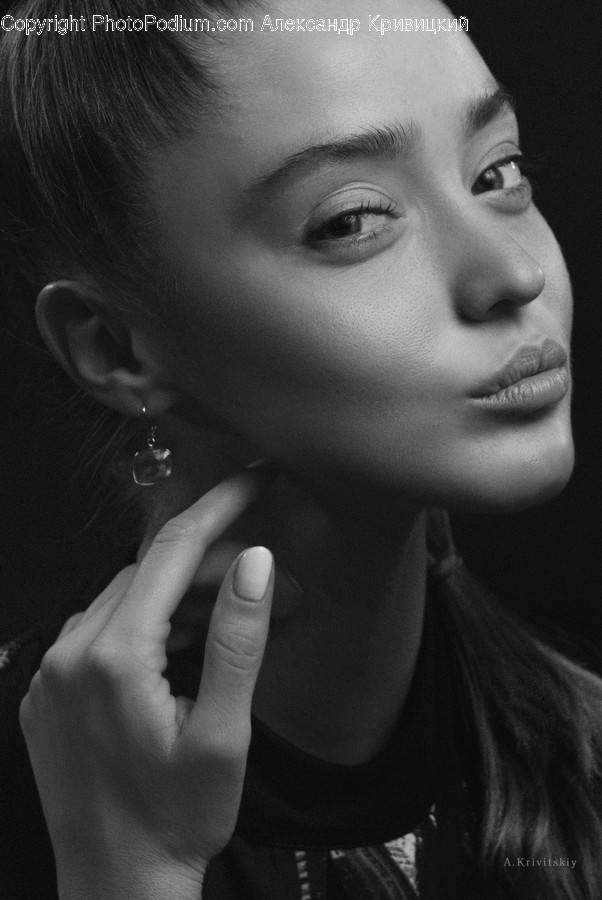 Face, Person, Human, Finger, Portrait