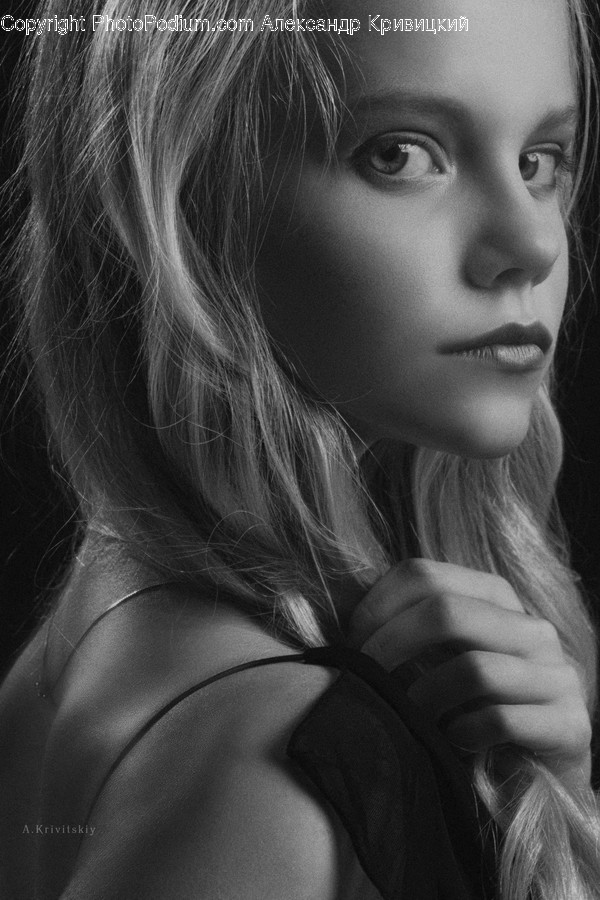 Human, Face, Person, Female, Hair