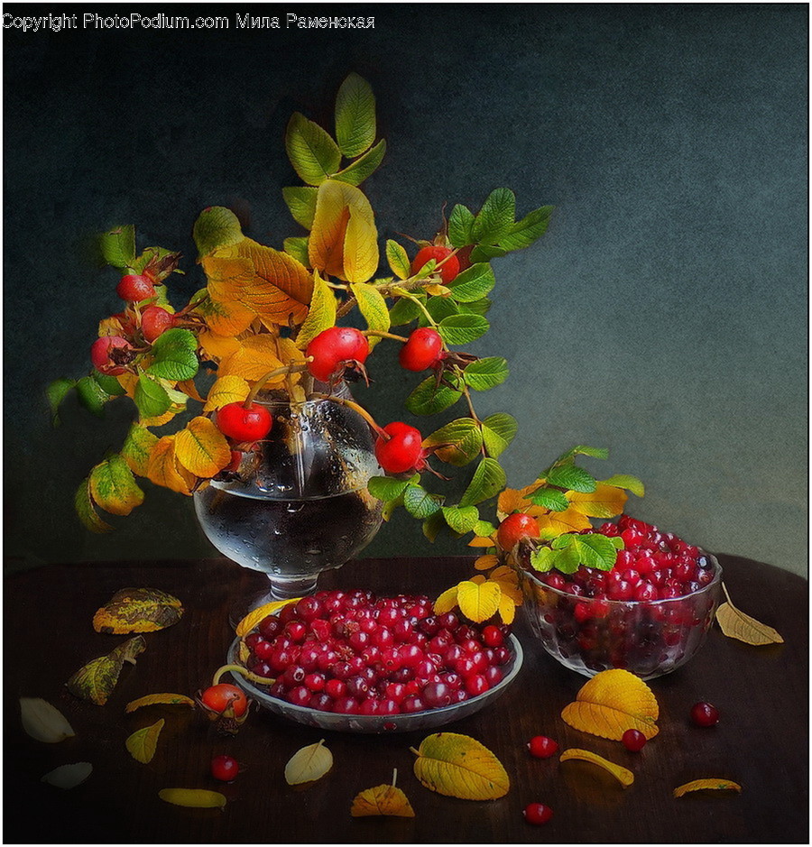 Plant, Fruit, Food, Art, Painting