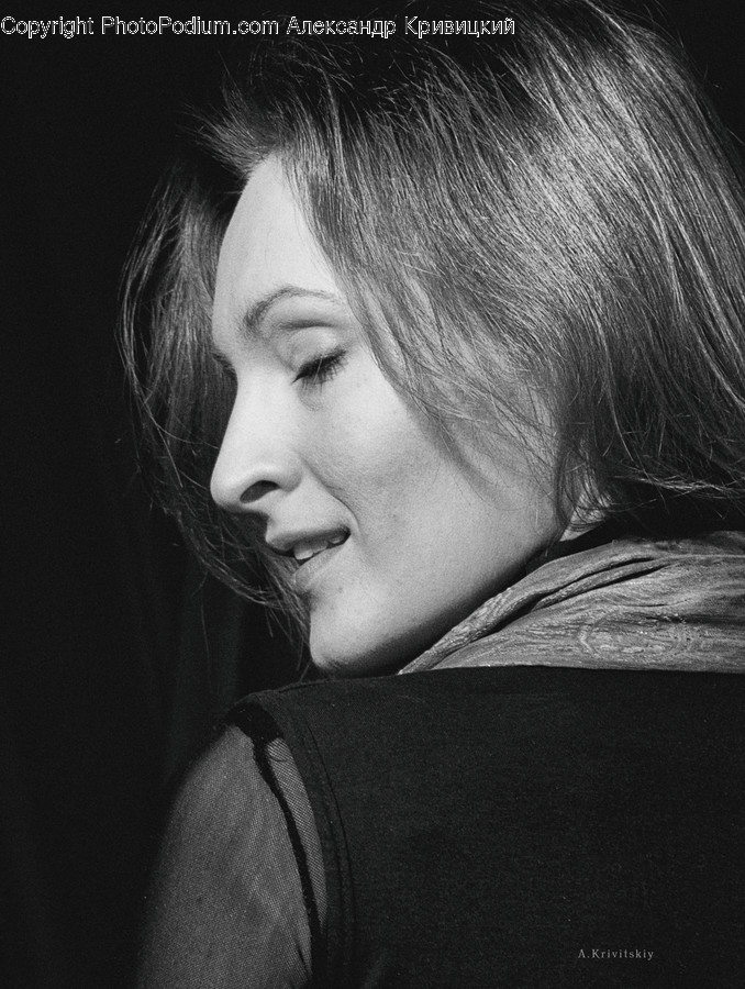 Human, Face, Person, Female, Hair